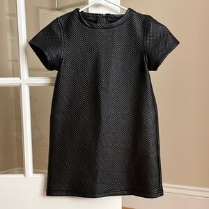 Appaman Faux Leather Textured Short Sleeve A-Line Dress EUC